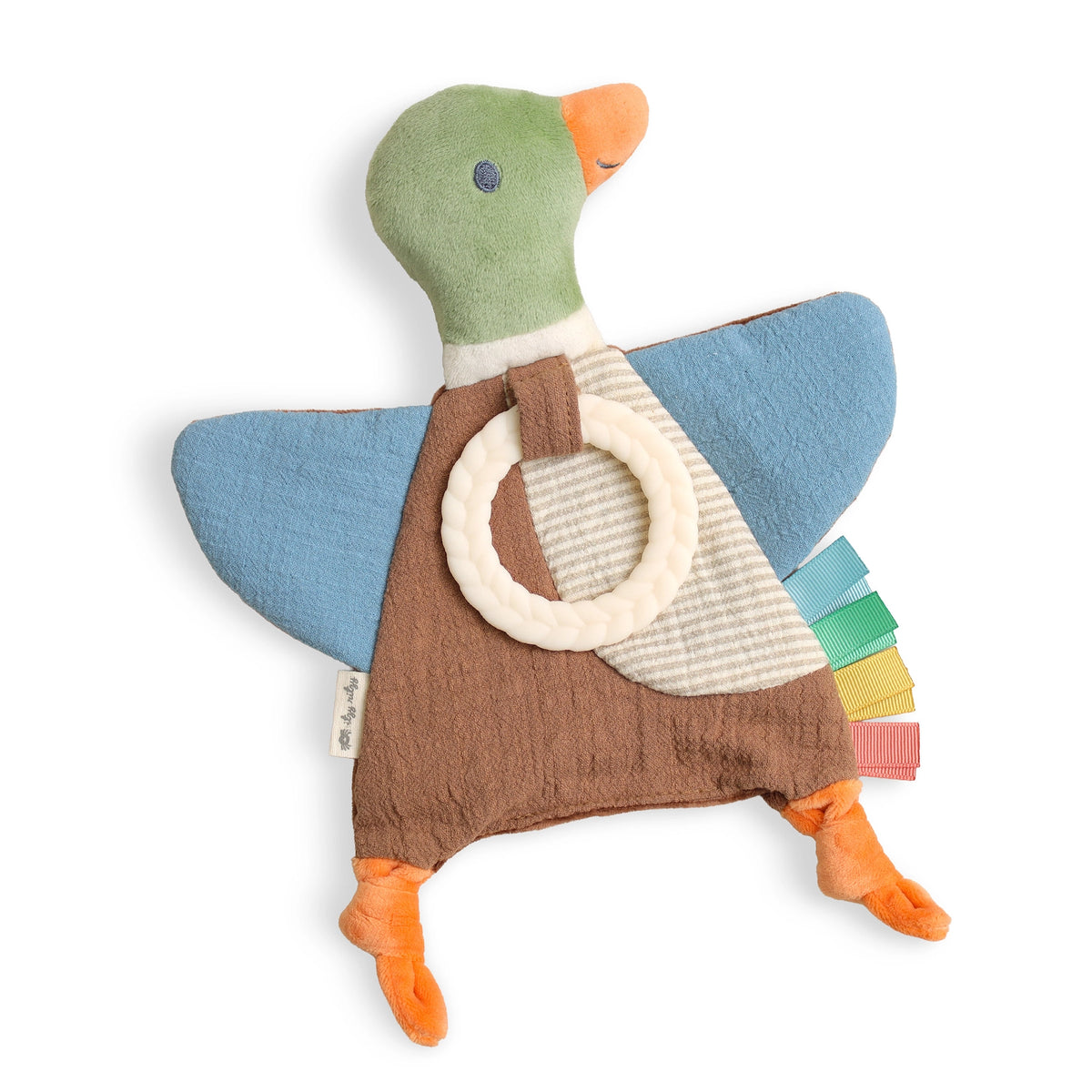 Bitzy Mallard Dunk Crinkle Toy