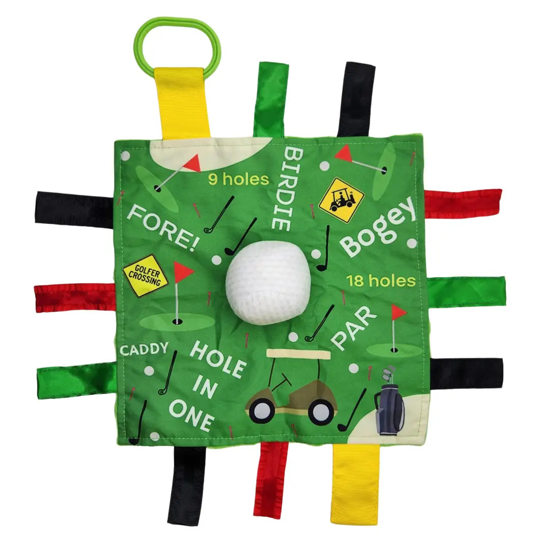 Golf Baby Lovey Tag Stroller Toy