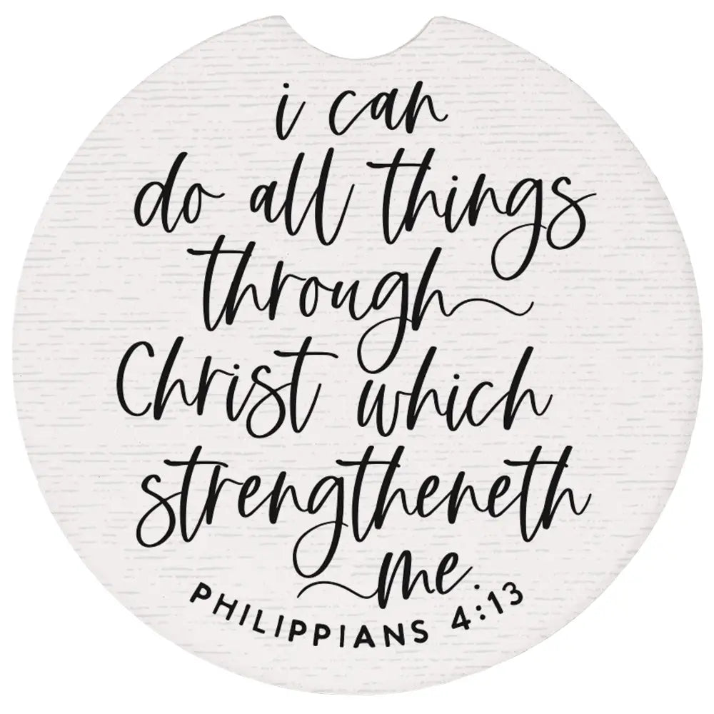 Philippians 4:13 Car Coaster