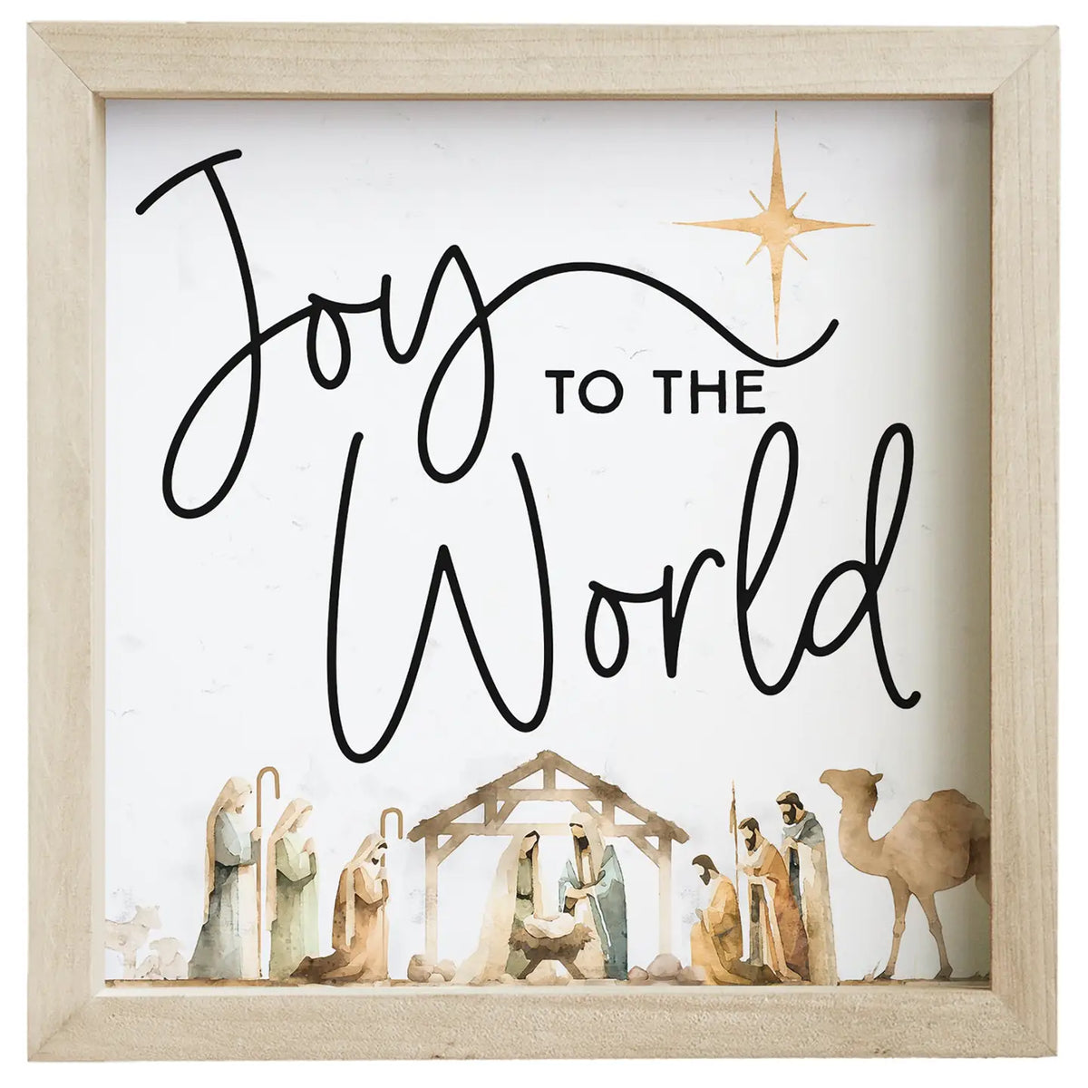 Joy to the World Framed Sign