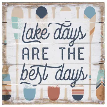 Lake Days Pallet Sign