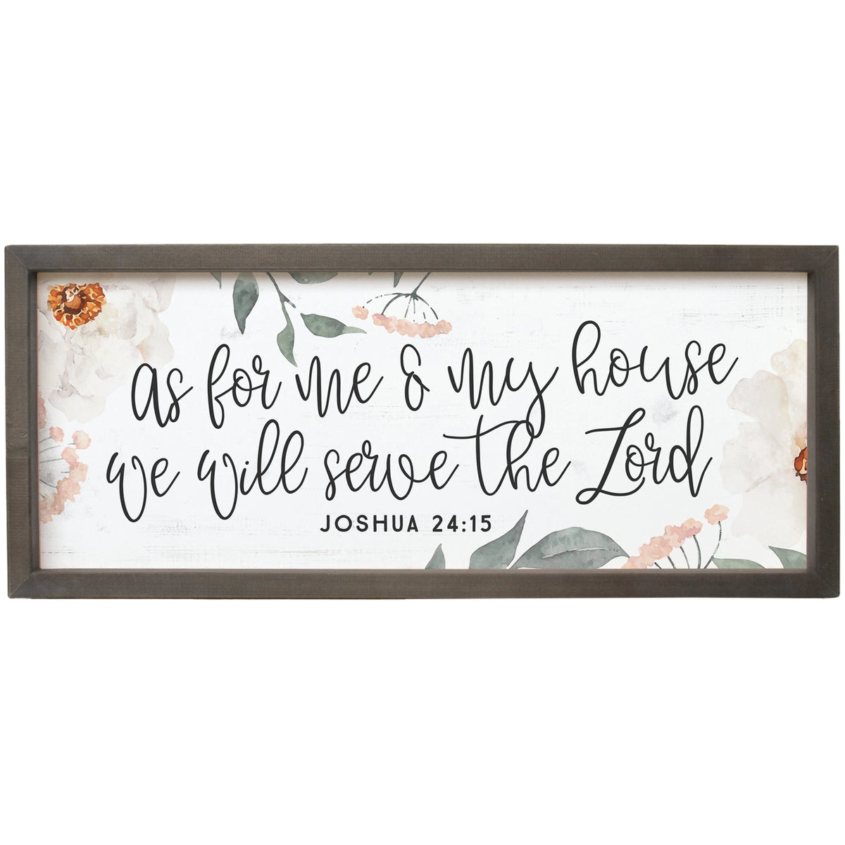 Serve the Lord Framed Sign
