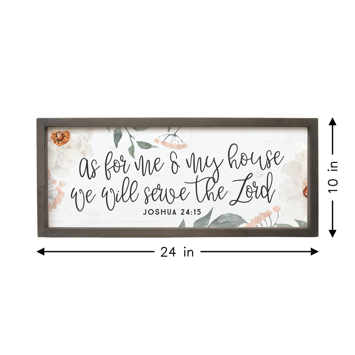 Serve the Lord Framed Sign