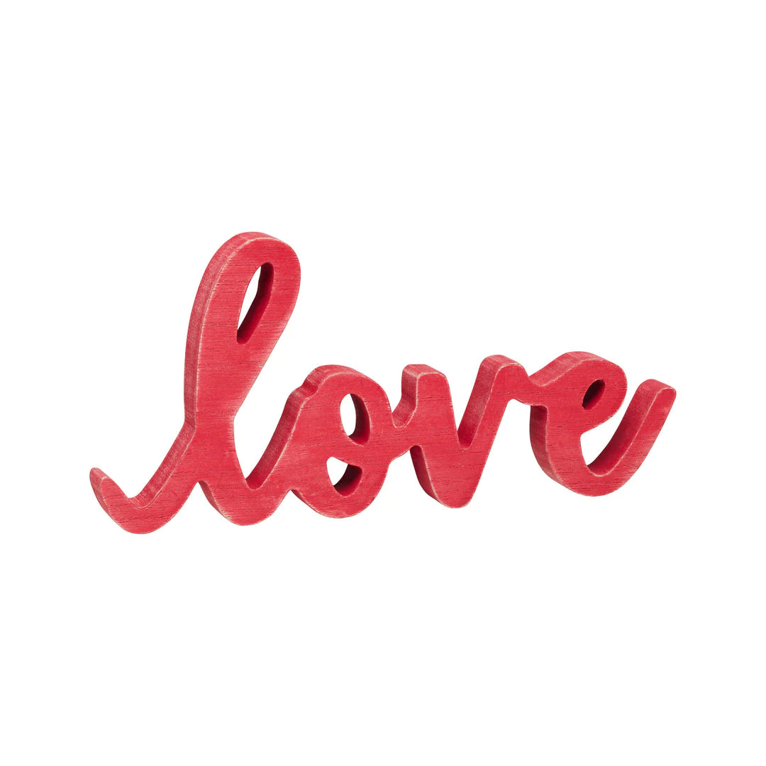 Love Cutout Sign - Red