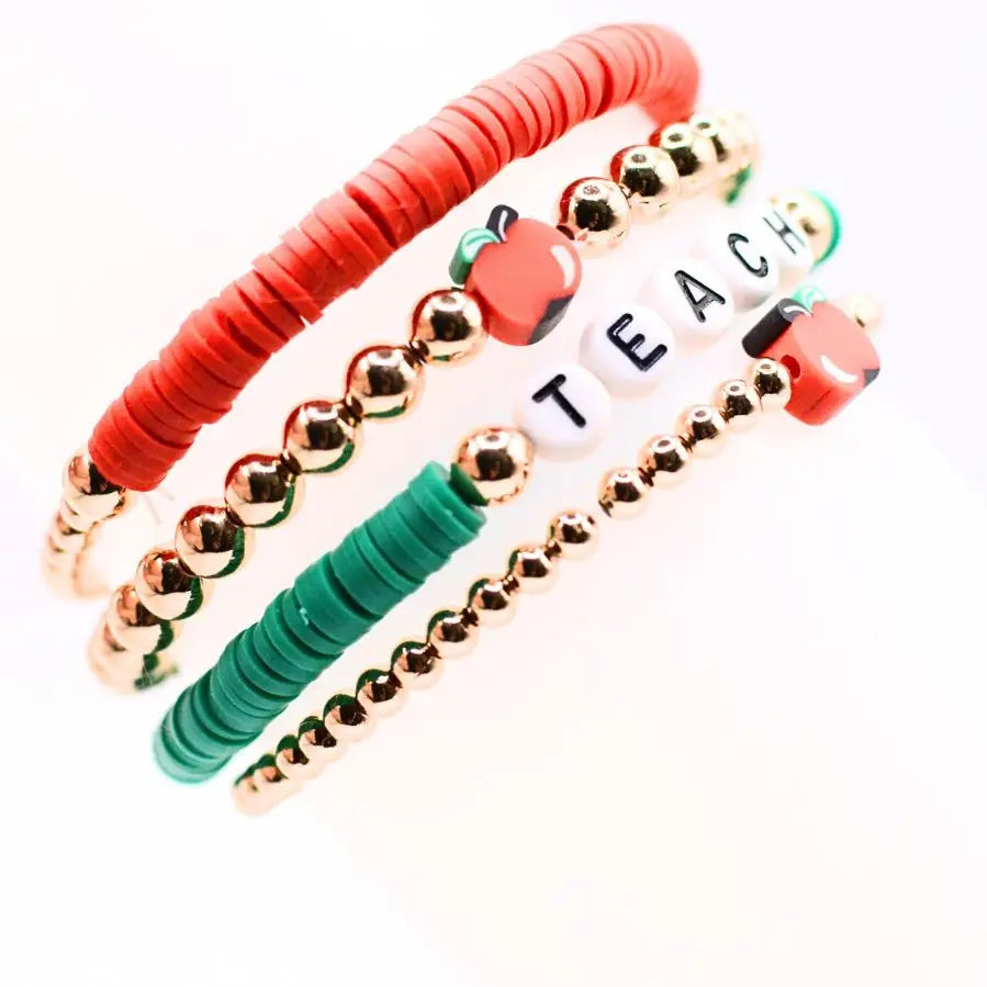 Teach Bracelet Stack - Set of 4