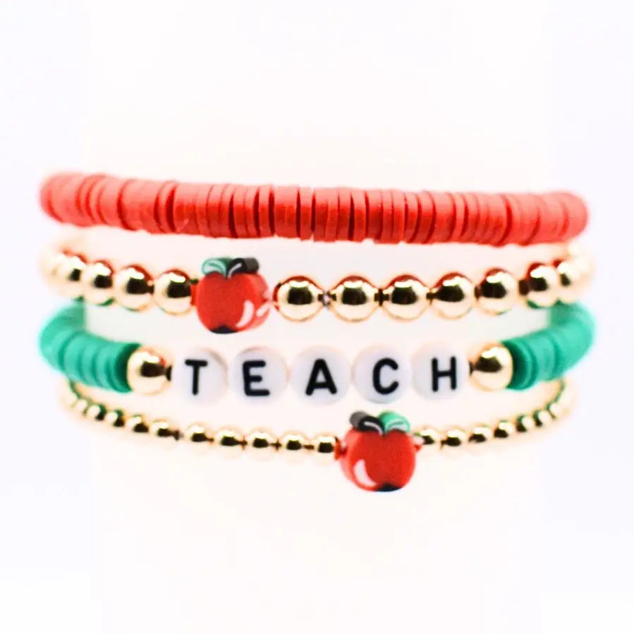 Teach Bracelet Stack - Set of 4