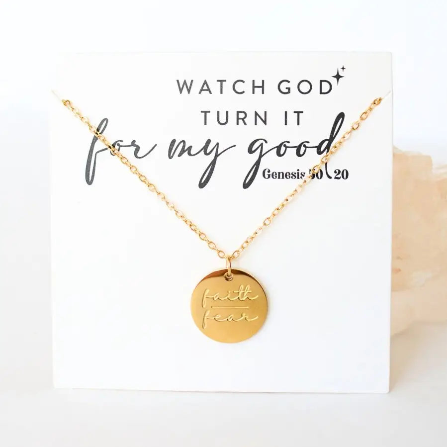 Faith over Fear Necklace -2 Styles