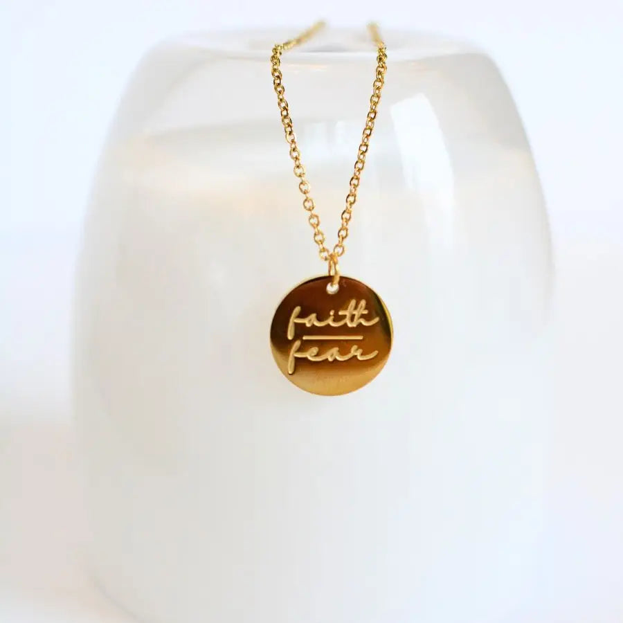 Faith over Fear Necklace -2 Styles