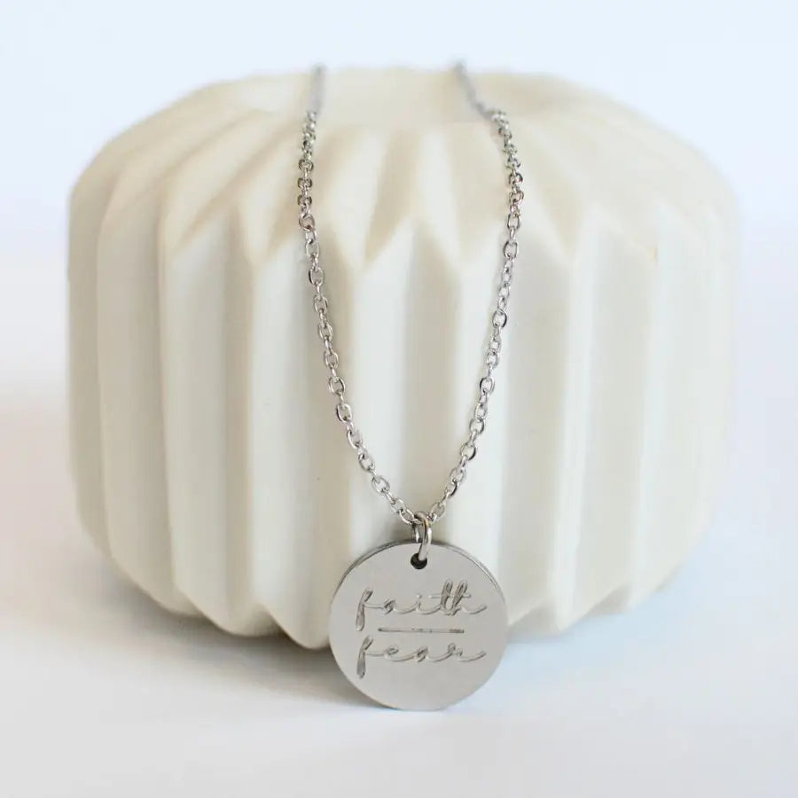 Faith over Fear Necklace -2 Styles