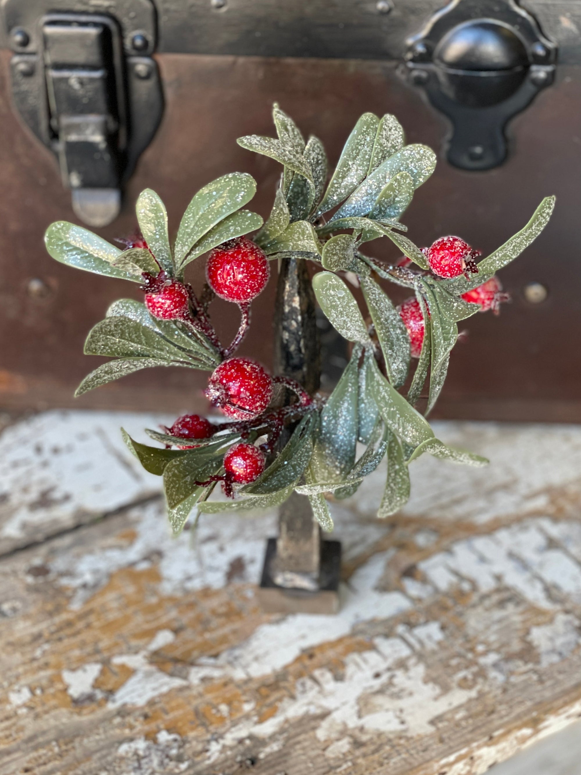 Crystalline Mistleberry Candle Ring