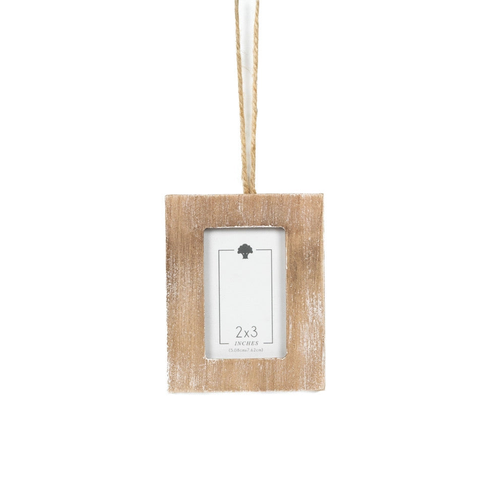 Wood Photo Frame Ornament