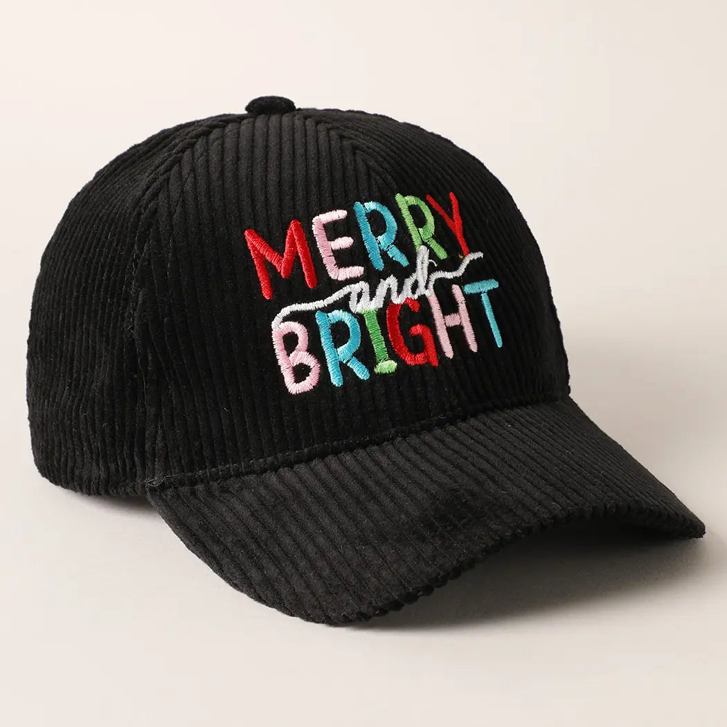 Merry &amp; Bright Corduroy Hat - 2 Styles