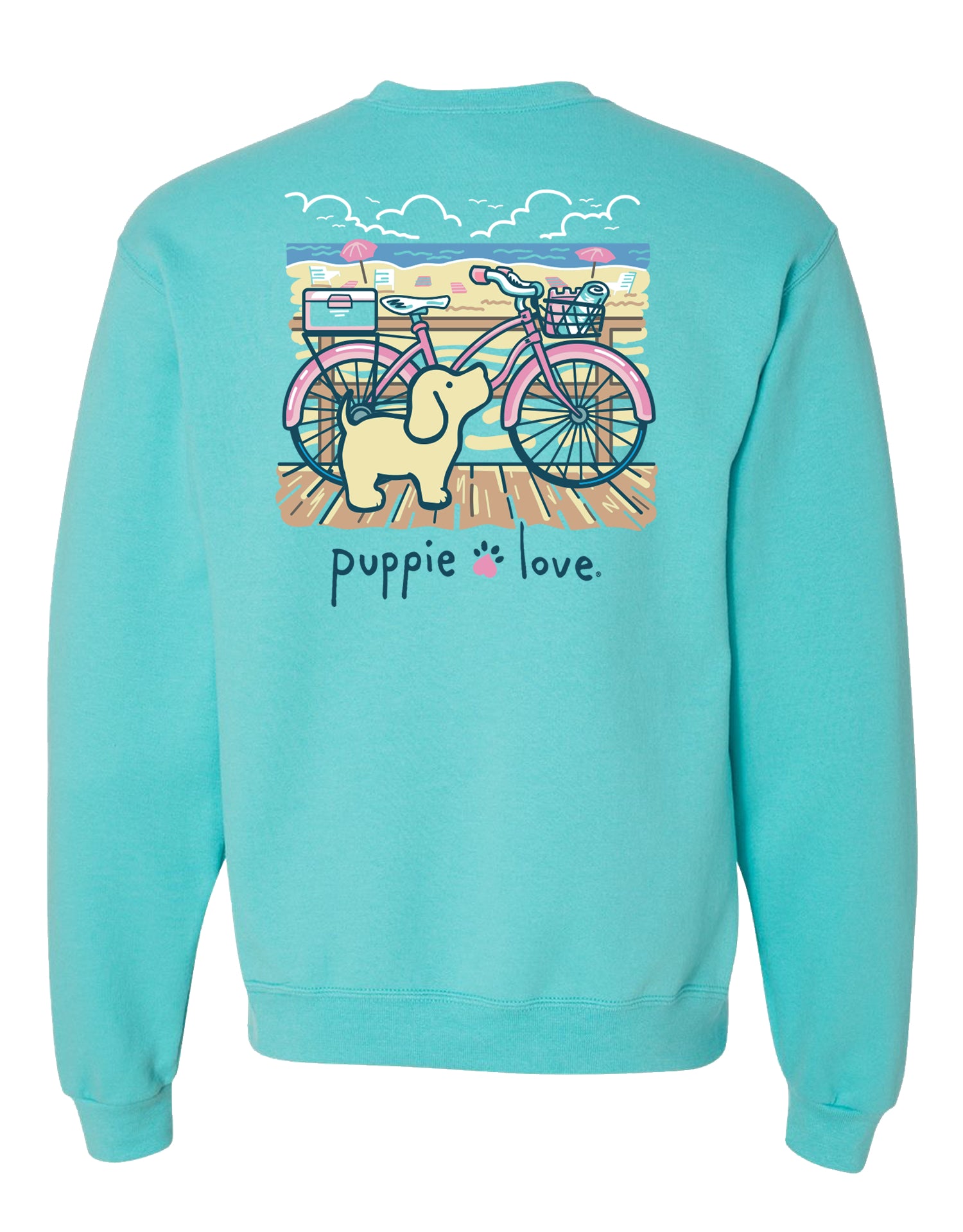 Puppie Love Beach Cruiser Sweatshirt