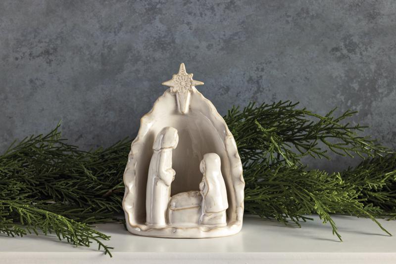 Stoneware Nativity Scene