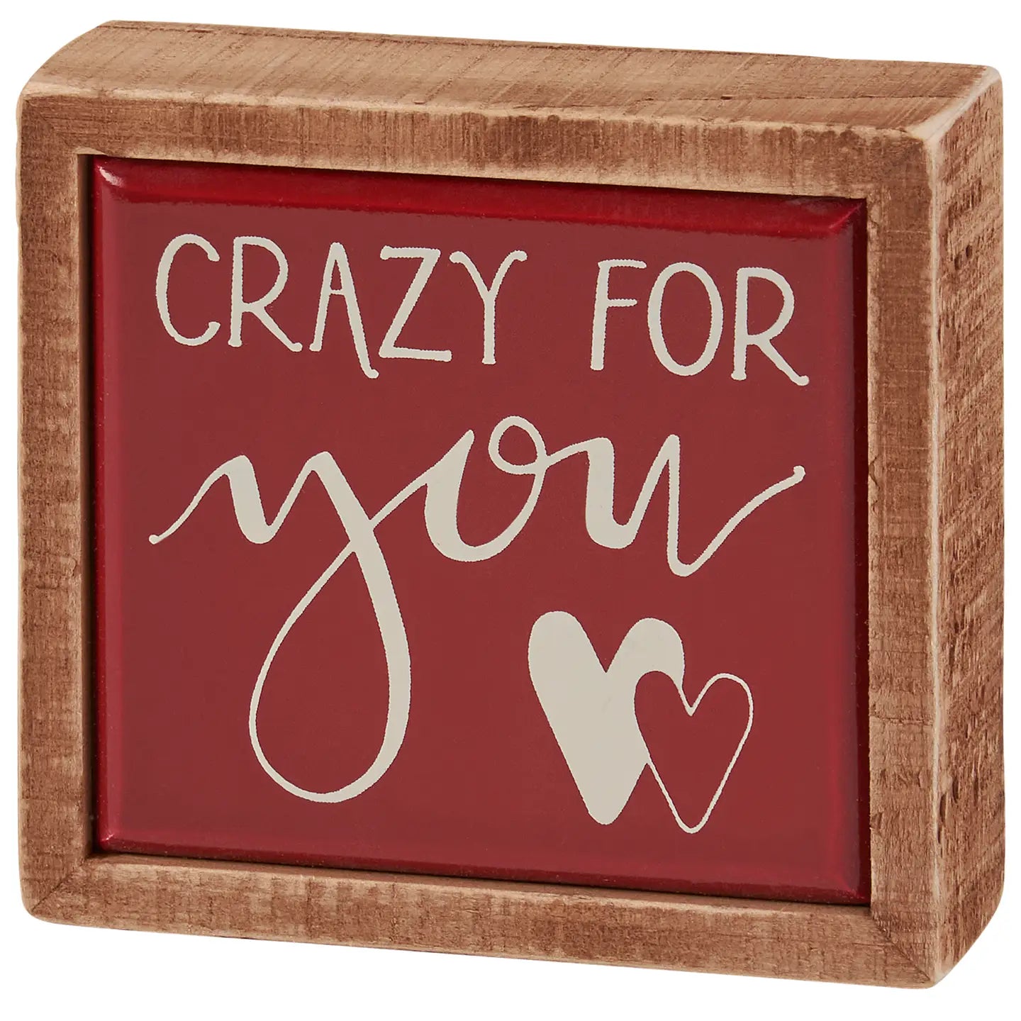 Crazy for you mini box sign