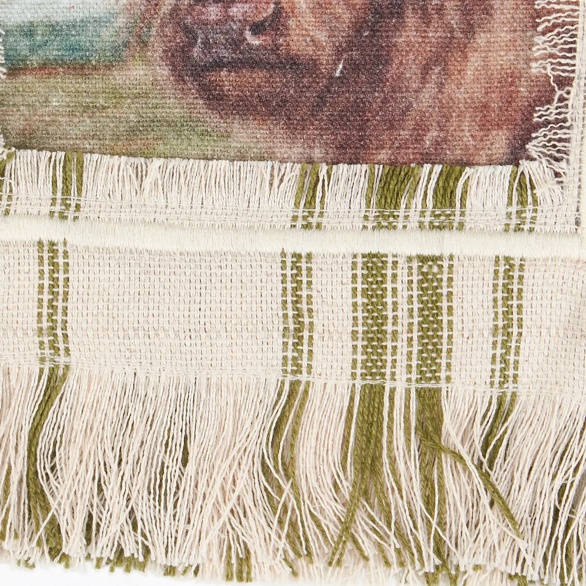 Floral Highland Cow Towel