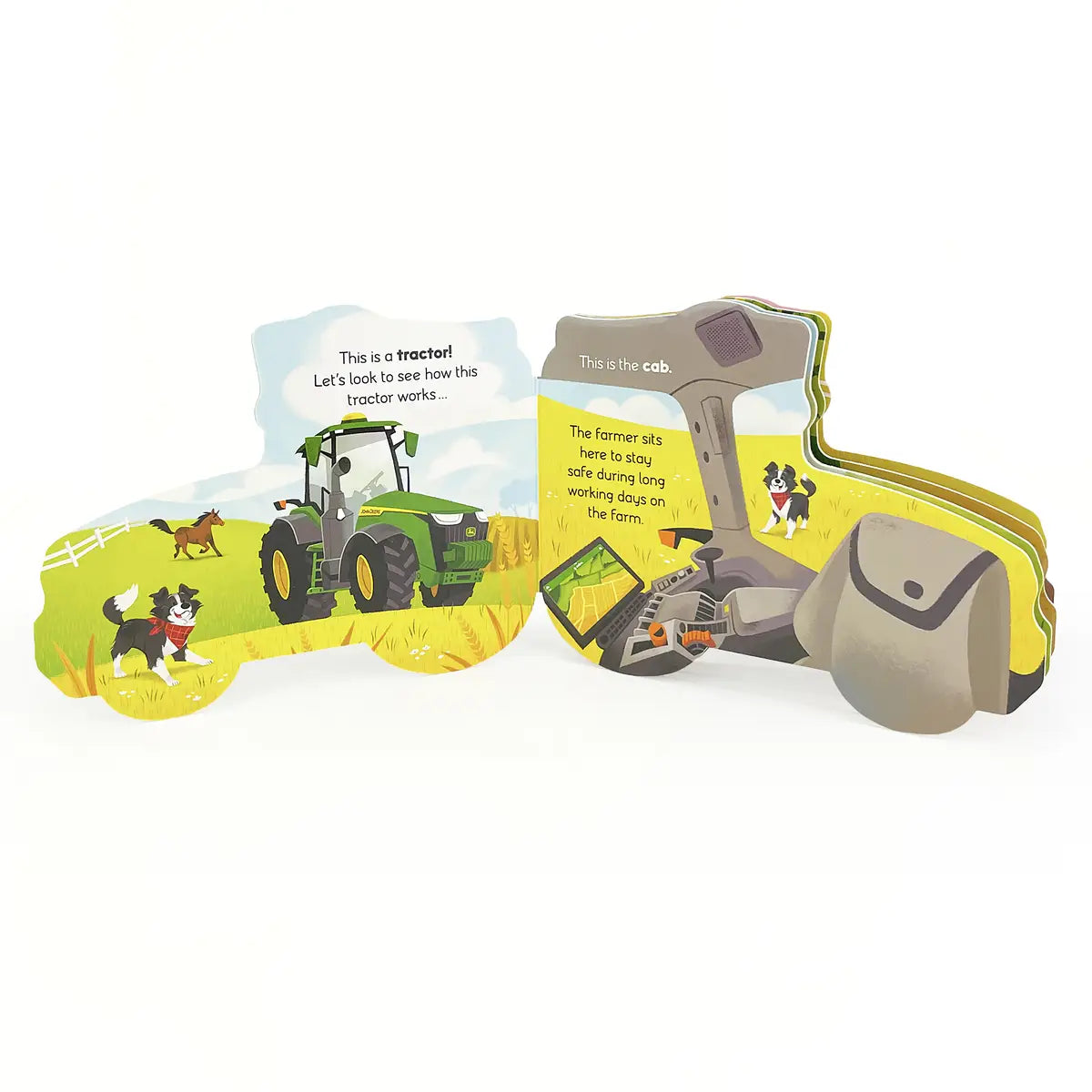 John Deere: How Tractors Work Shaped Board Book