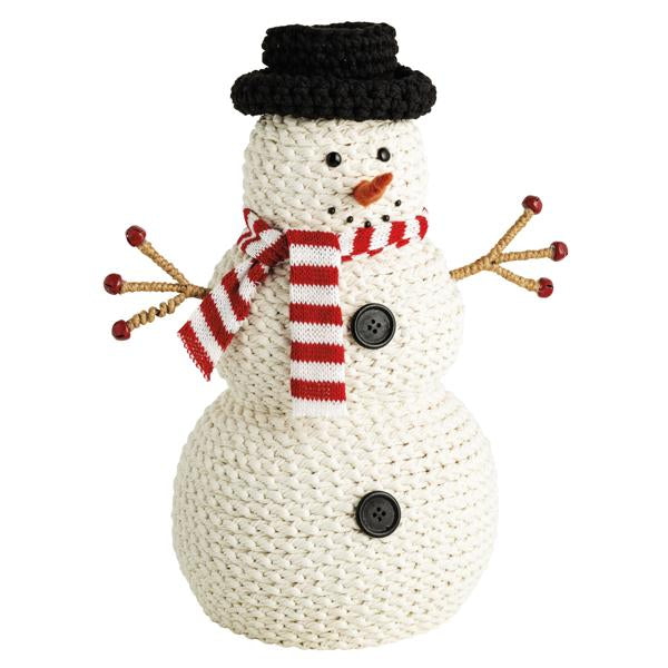 Crochet Scarf Snowman Sitter