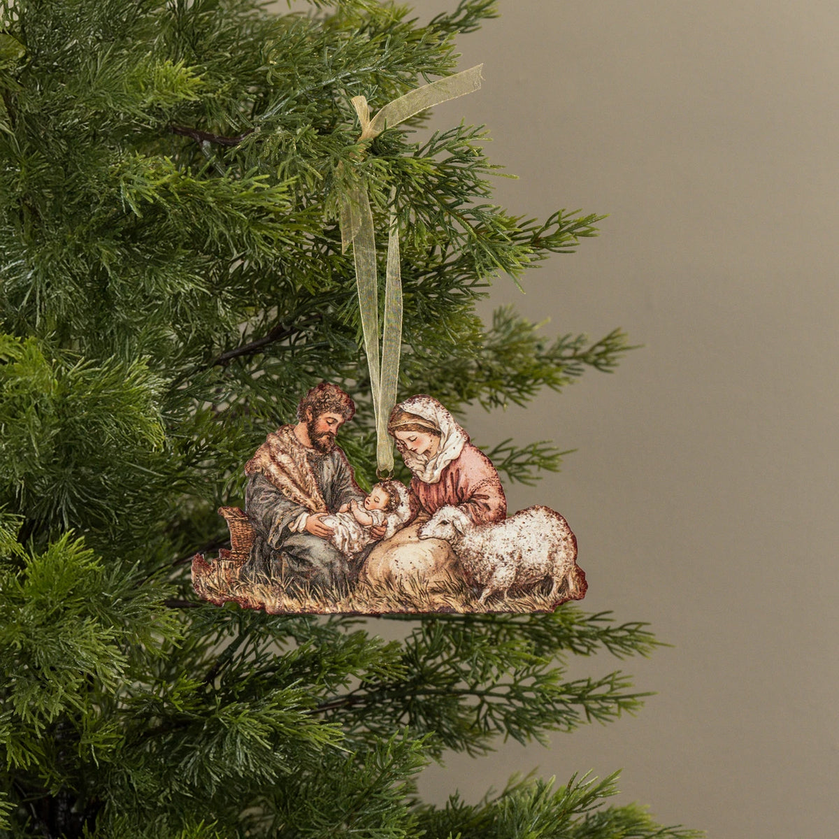 Nativity Metal Ornament