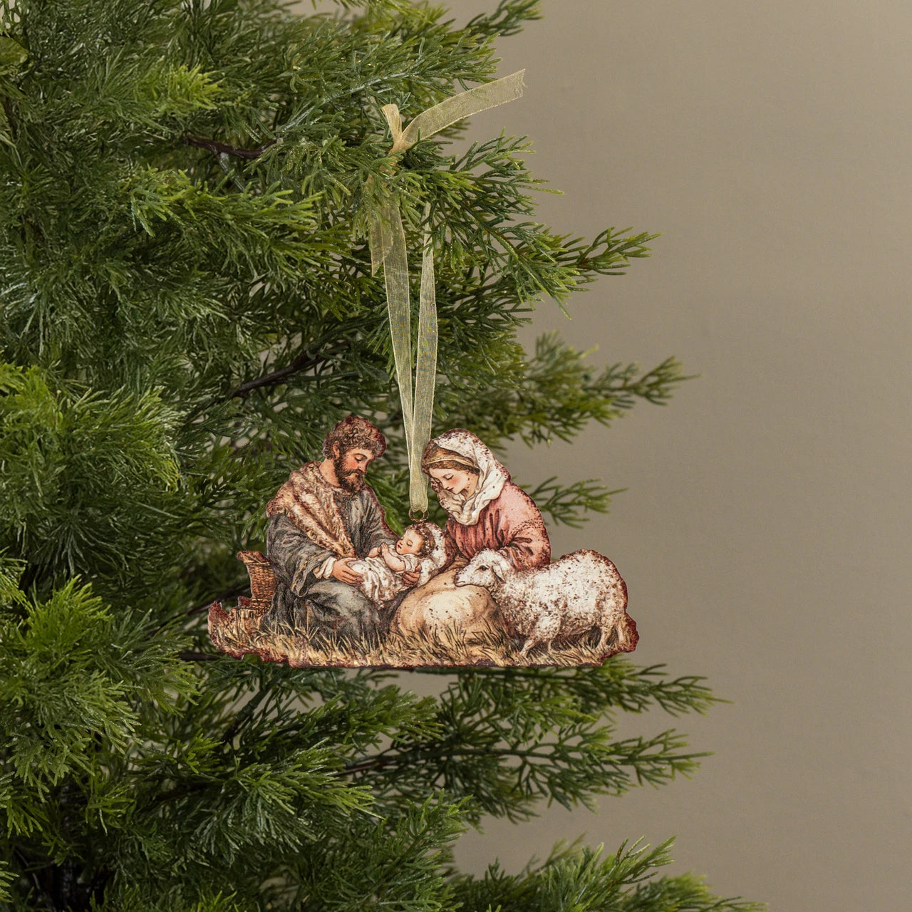 Nativity Metal Ornament