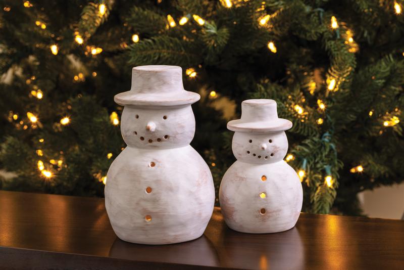 Terra Cotta Snowman - 2 Styles