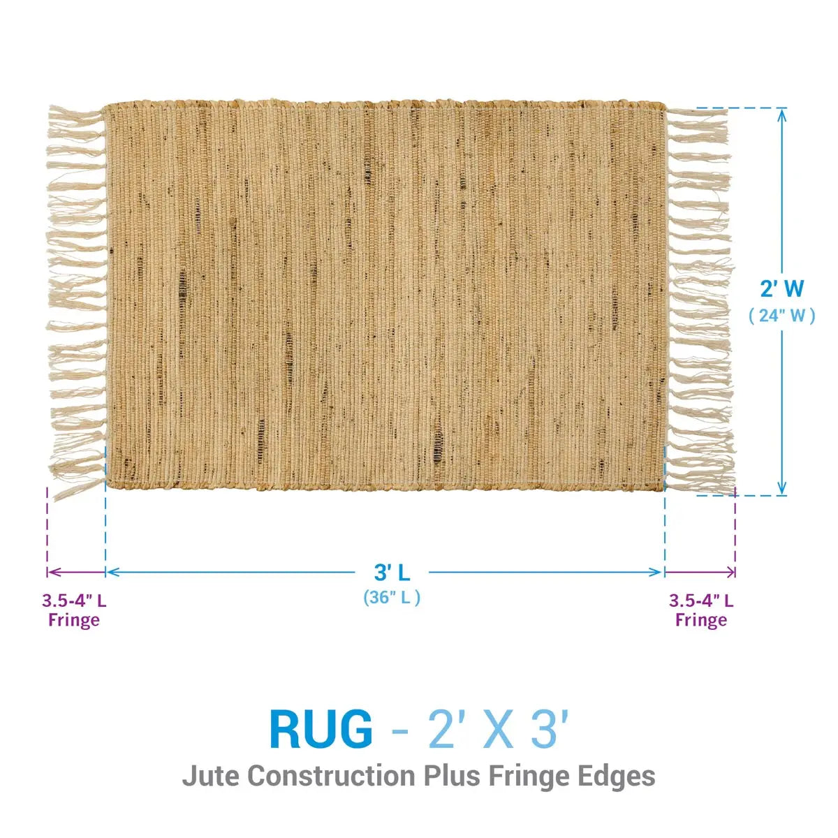 Wheat Fields Jute Rug