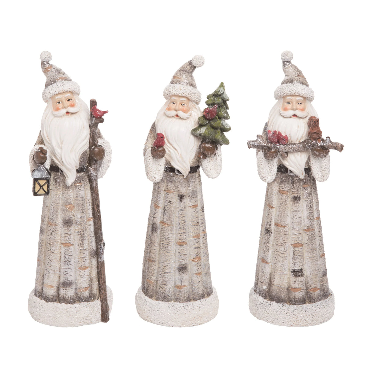 Birch Santa Figurine - 3 Styles