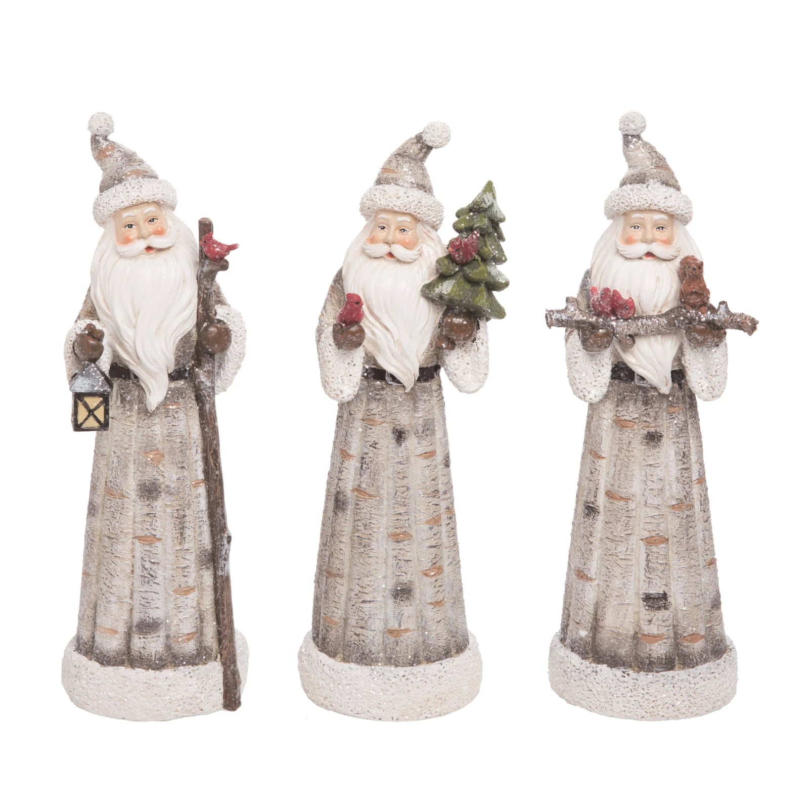 Birch Santa Figurine - 3 Styles