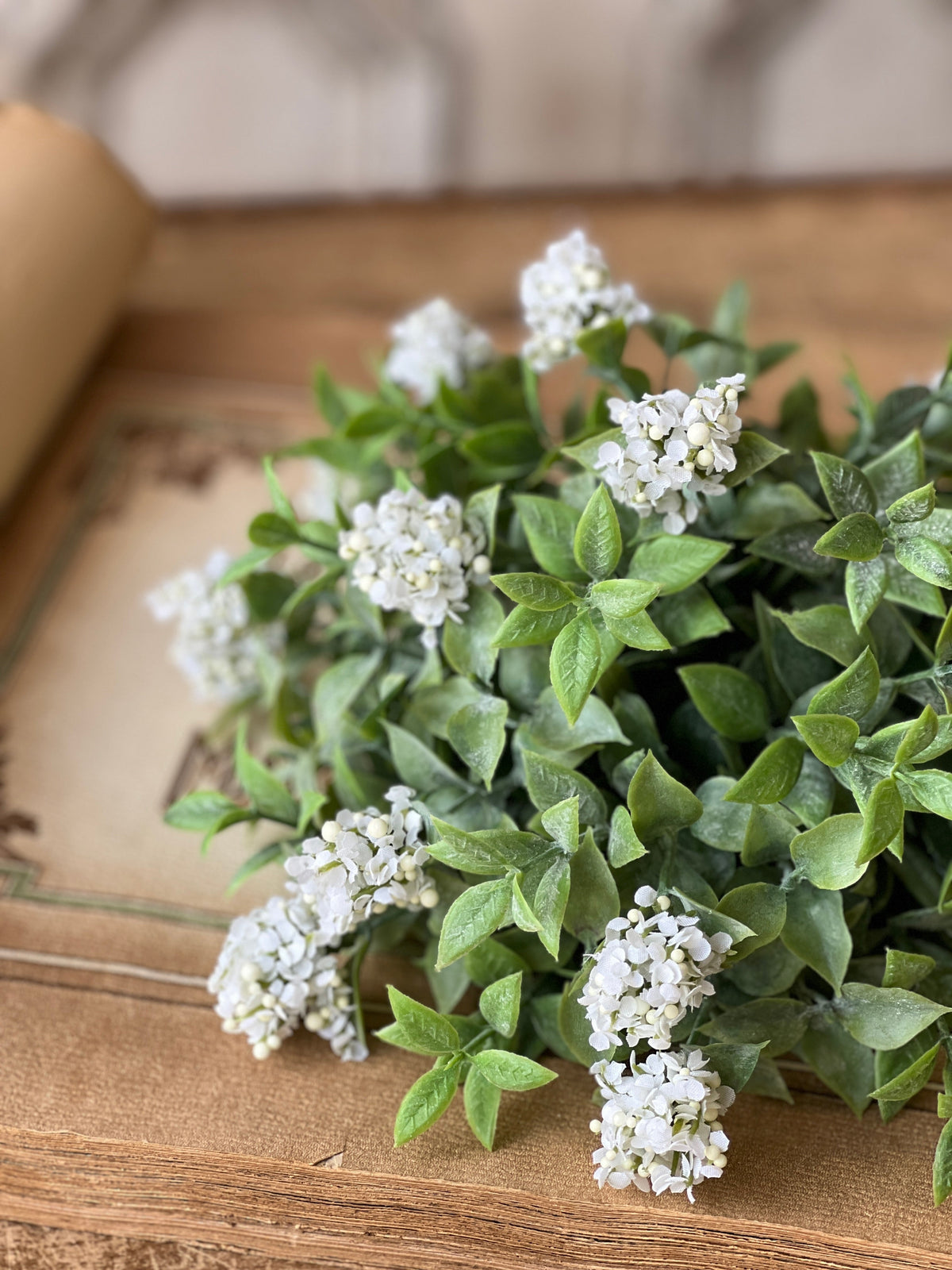 Blooms Splashed Greens Half Sphere