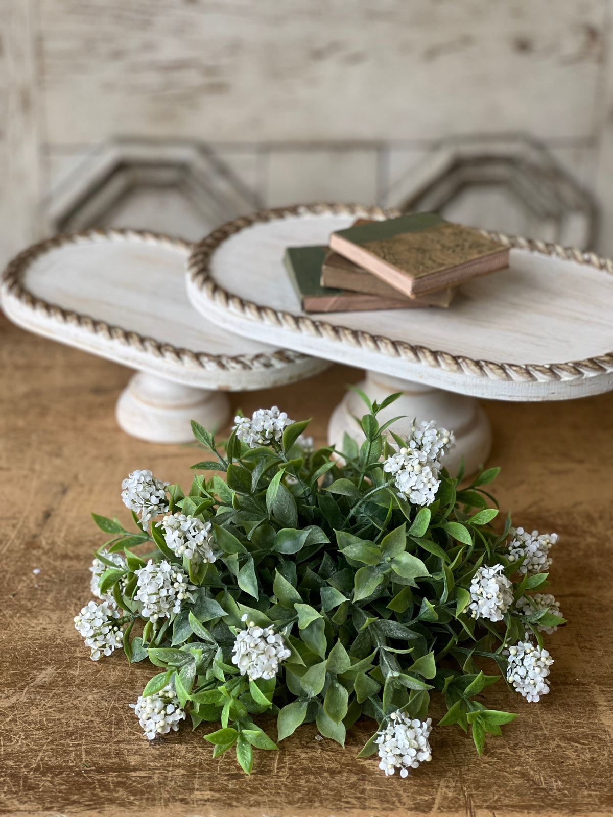 Blooms Splashed Greens Half Sphere