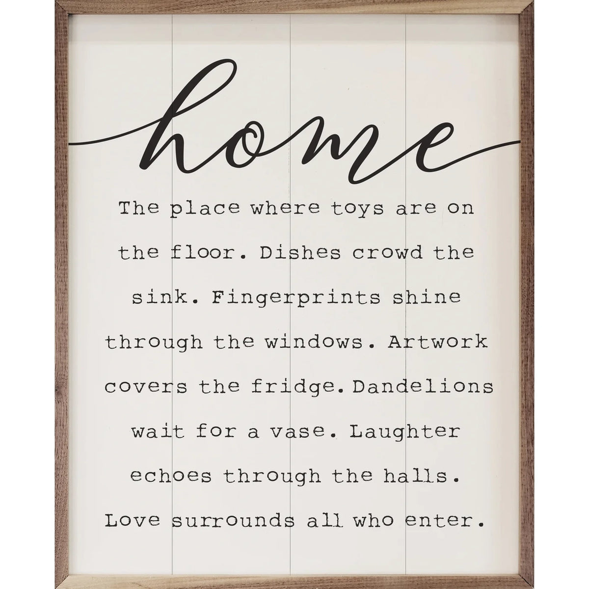 A Story of Home Framed Sign