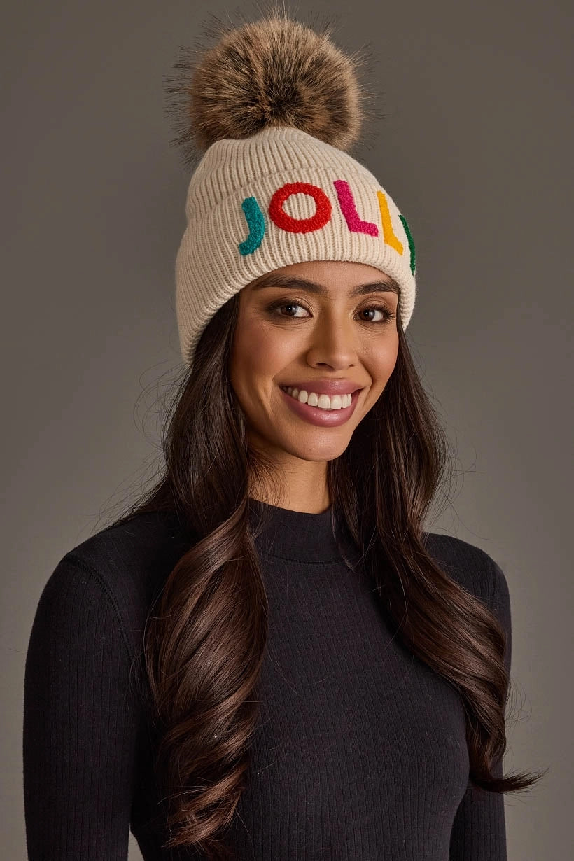 Jolly Knit Pom Hat