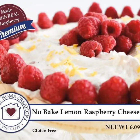 No Bake Lemon Raspberry Cheesecake Mix