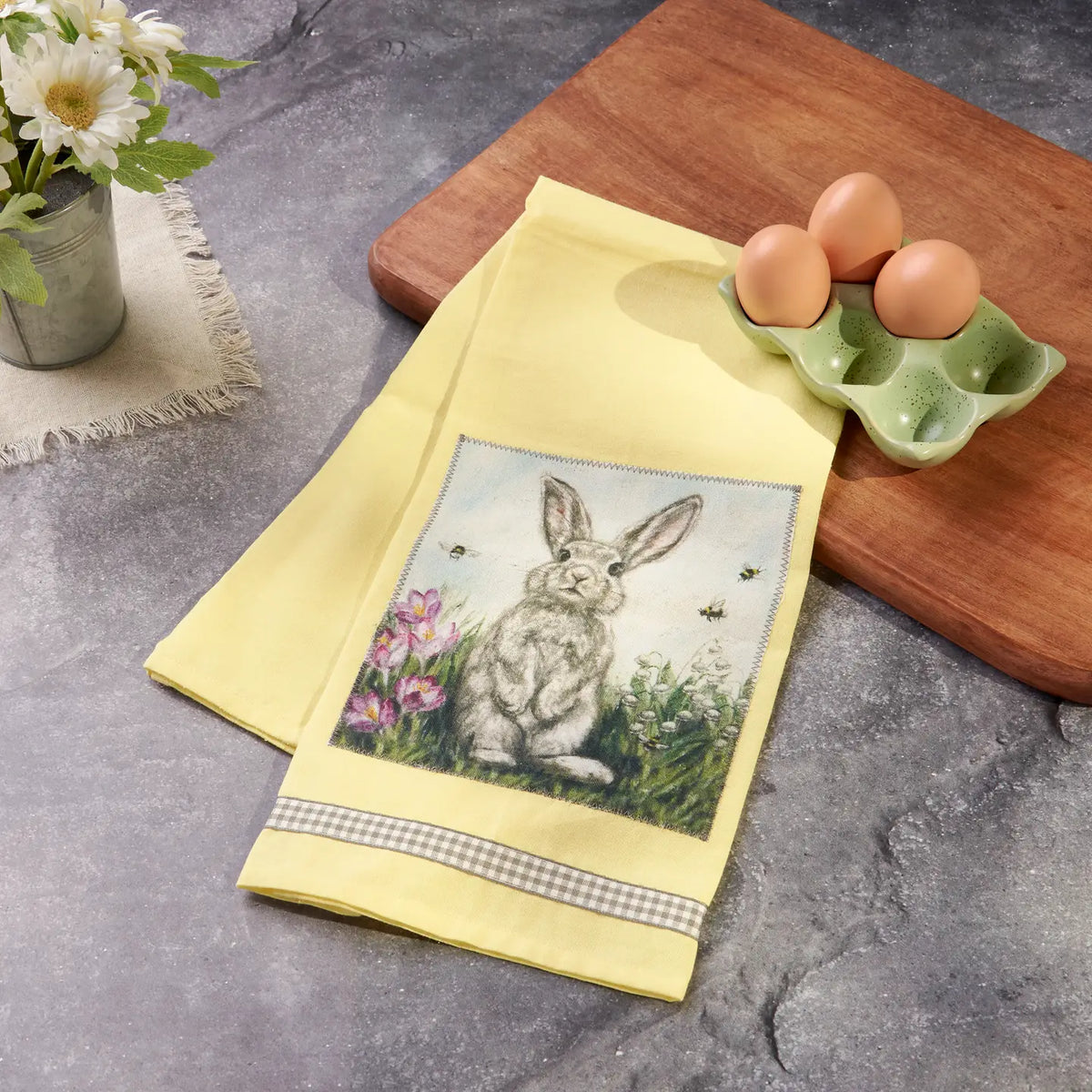 Garden bunny towel