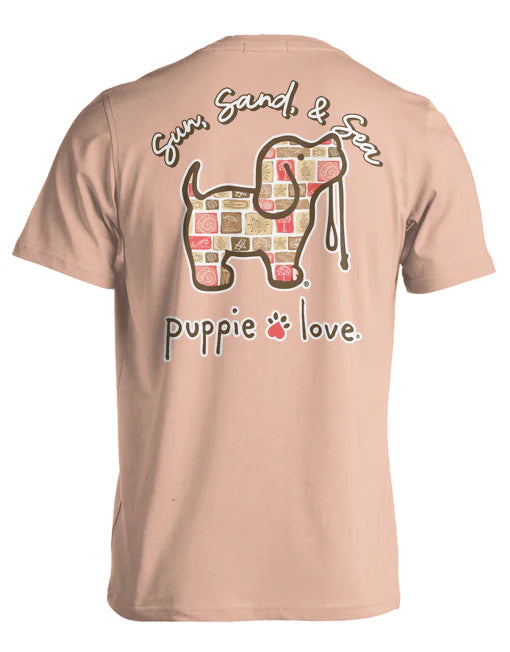 Puppie Love Sun Sand Sea Pup Tee