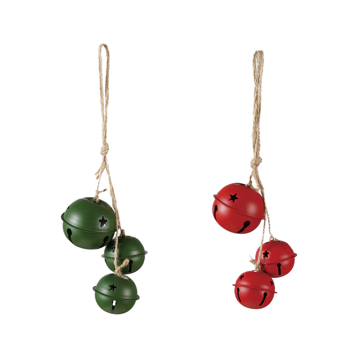 Hanging Bells with Stars - 2 Styles