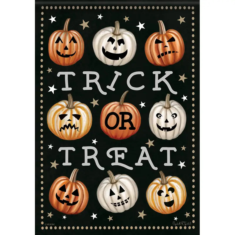 9 Pumpkins Garden Flag