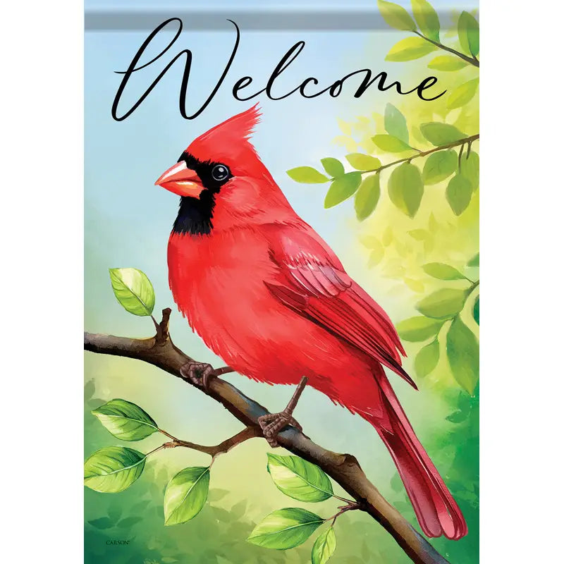 Cardinal View Garden Flag