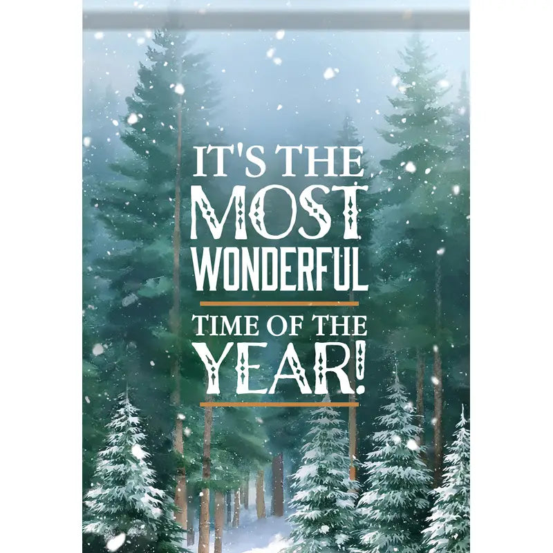 Winter Forest Garden Flag