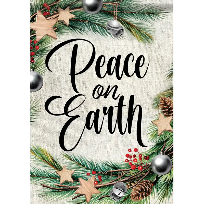 Peace on Earth Garden Flag