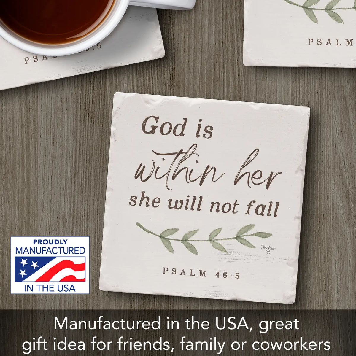 God is Within Her Coaster