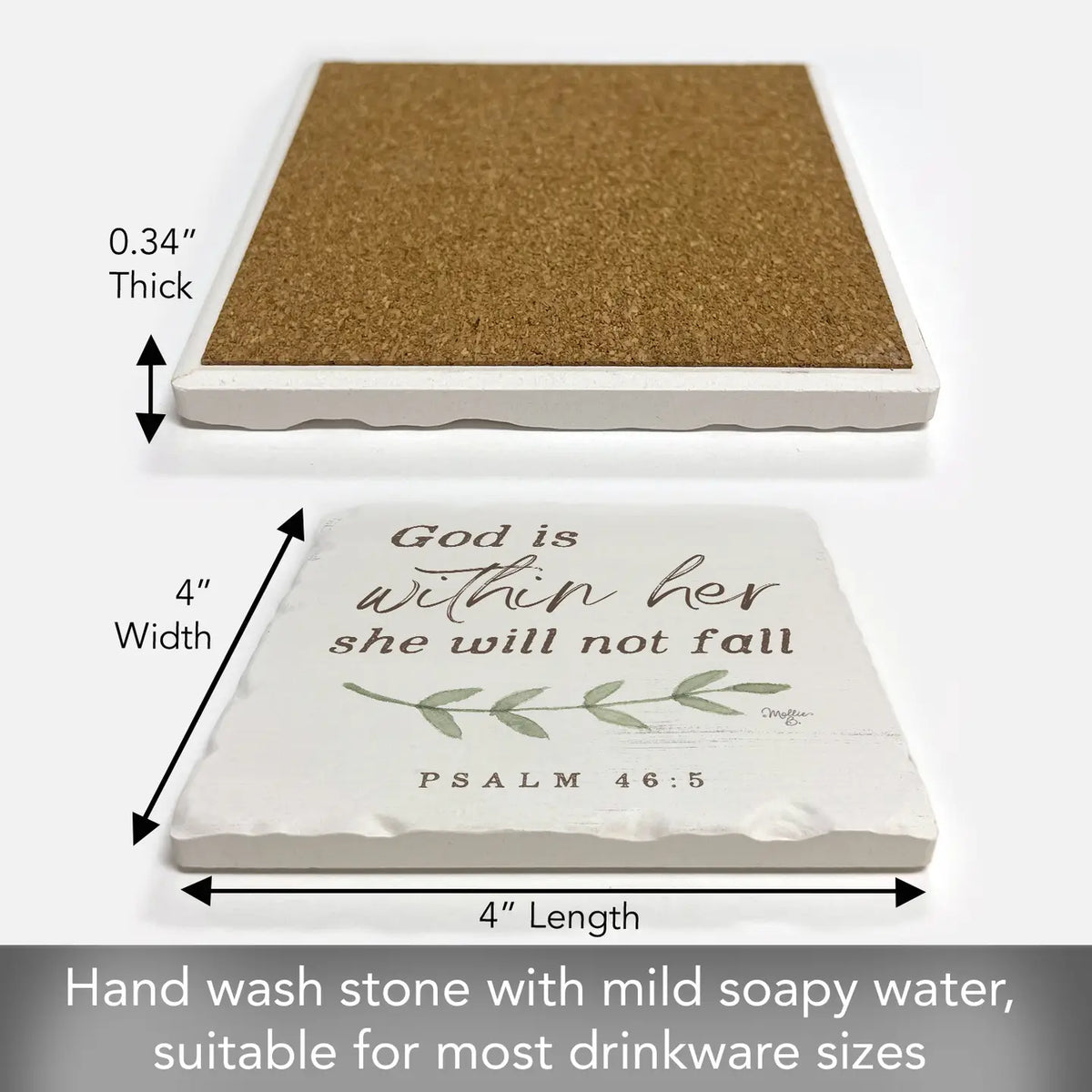 God is Within Her Coaster