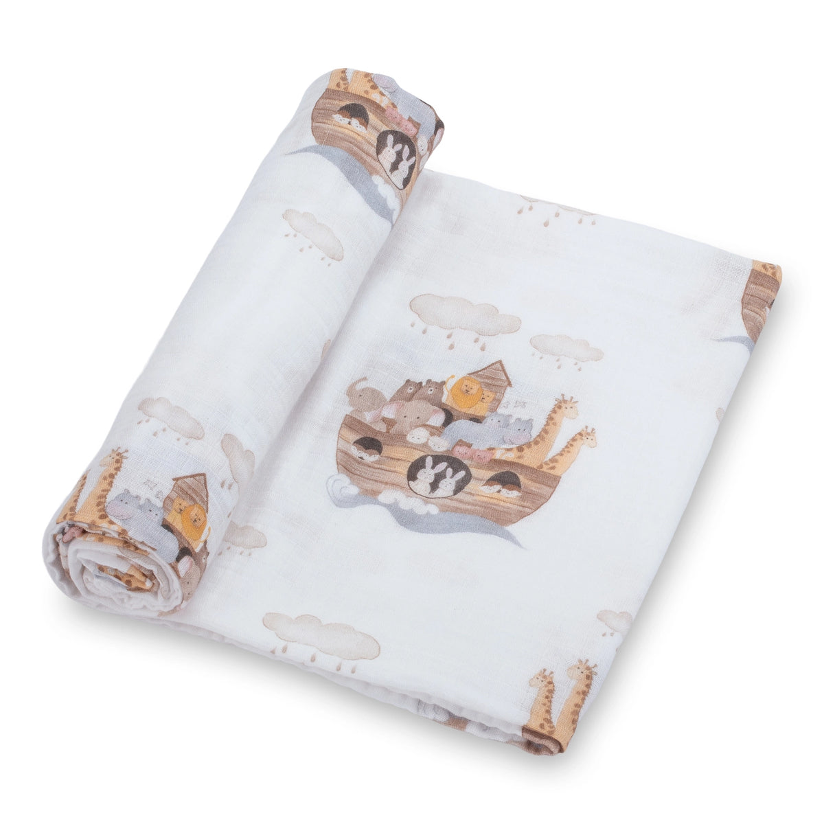 Noah’s Ark Swaddle Blanket
