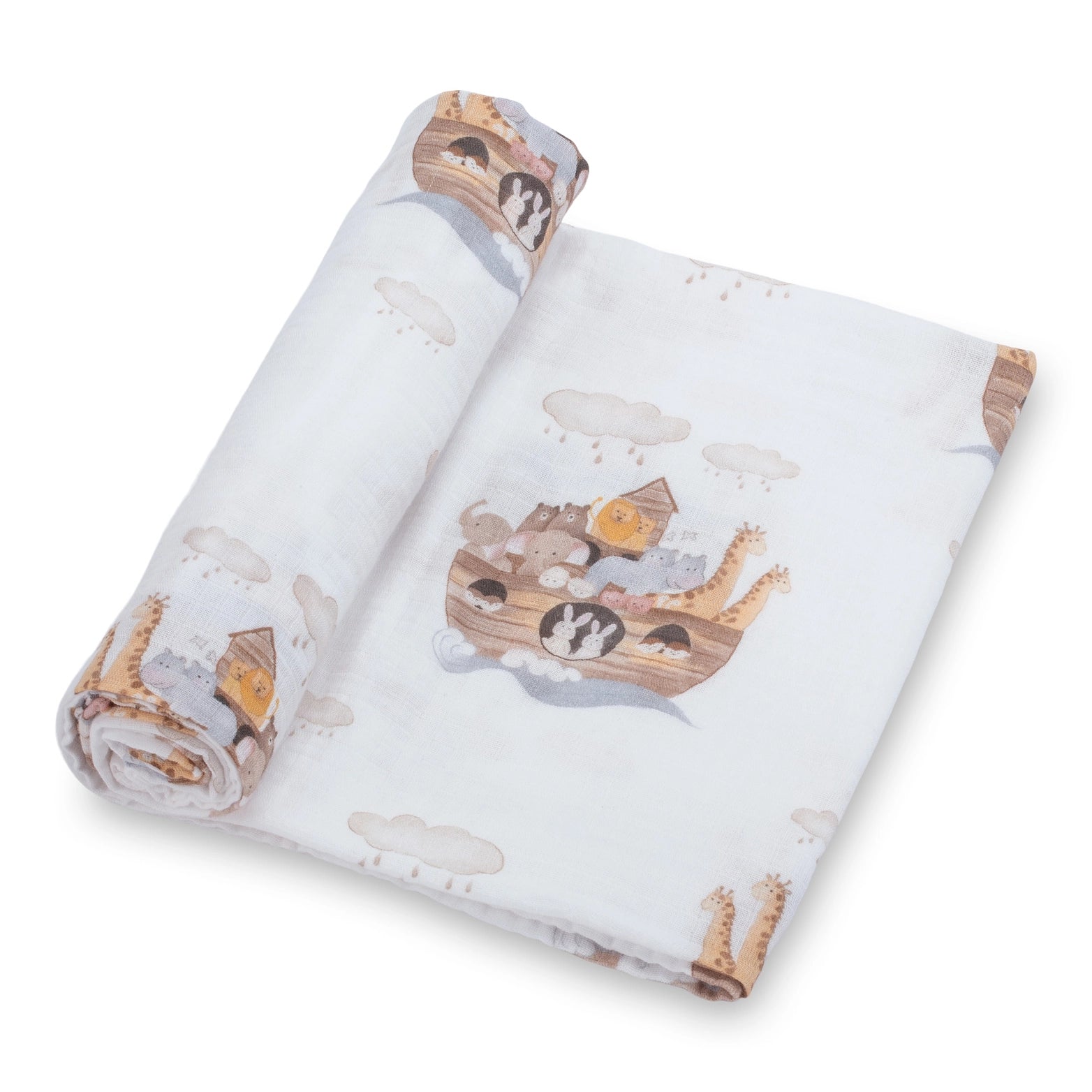 Noah’s Ark Swaddle Blanket