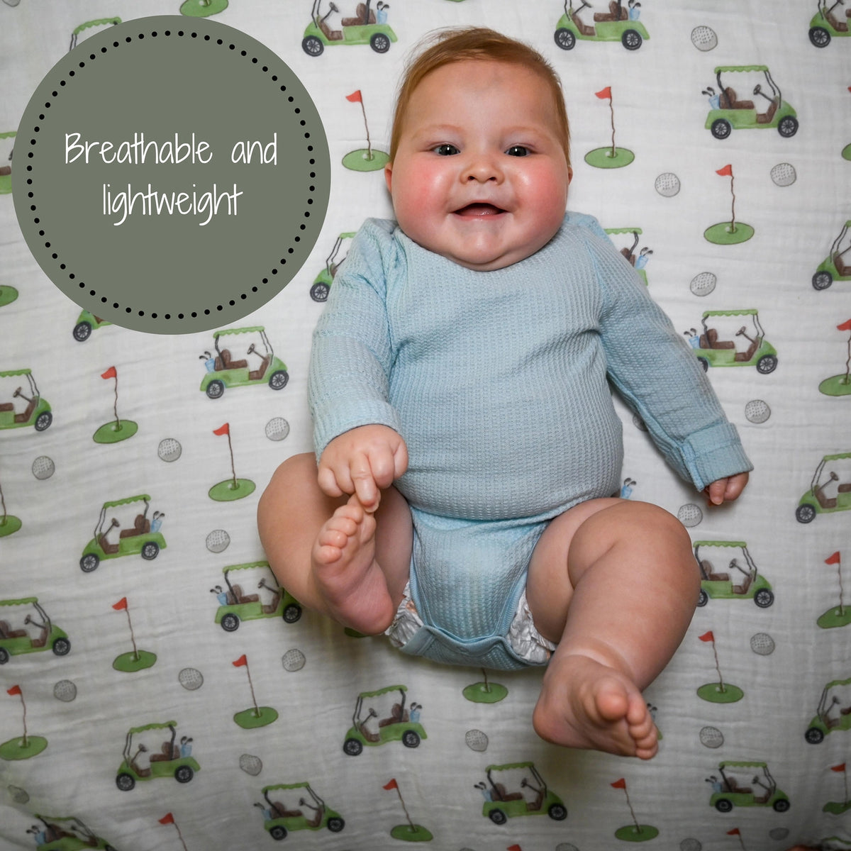 Golf A Round Swaddle Blanket