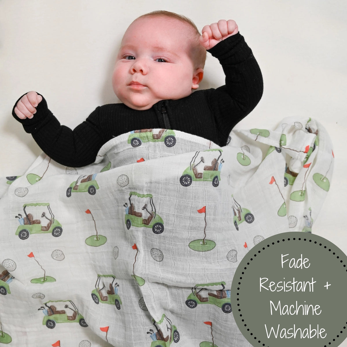 Golf A Round Swaddle Blanket