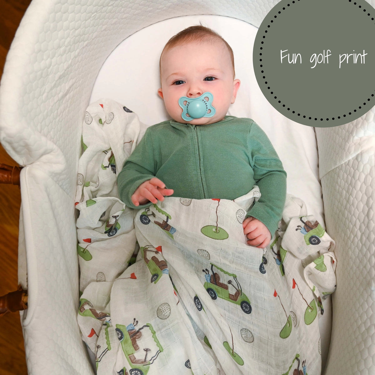 Golf A Round Swaddle Blanket