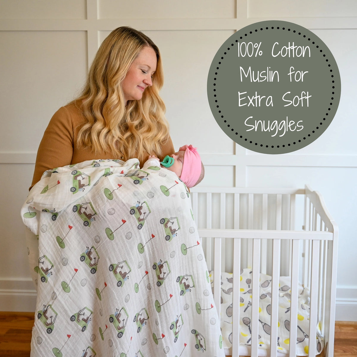 Golf A Round Swaddle Blanket