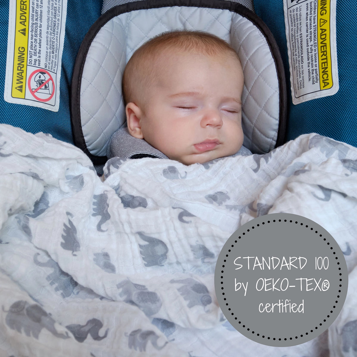 Elephantastic Swaddle Blanket
