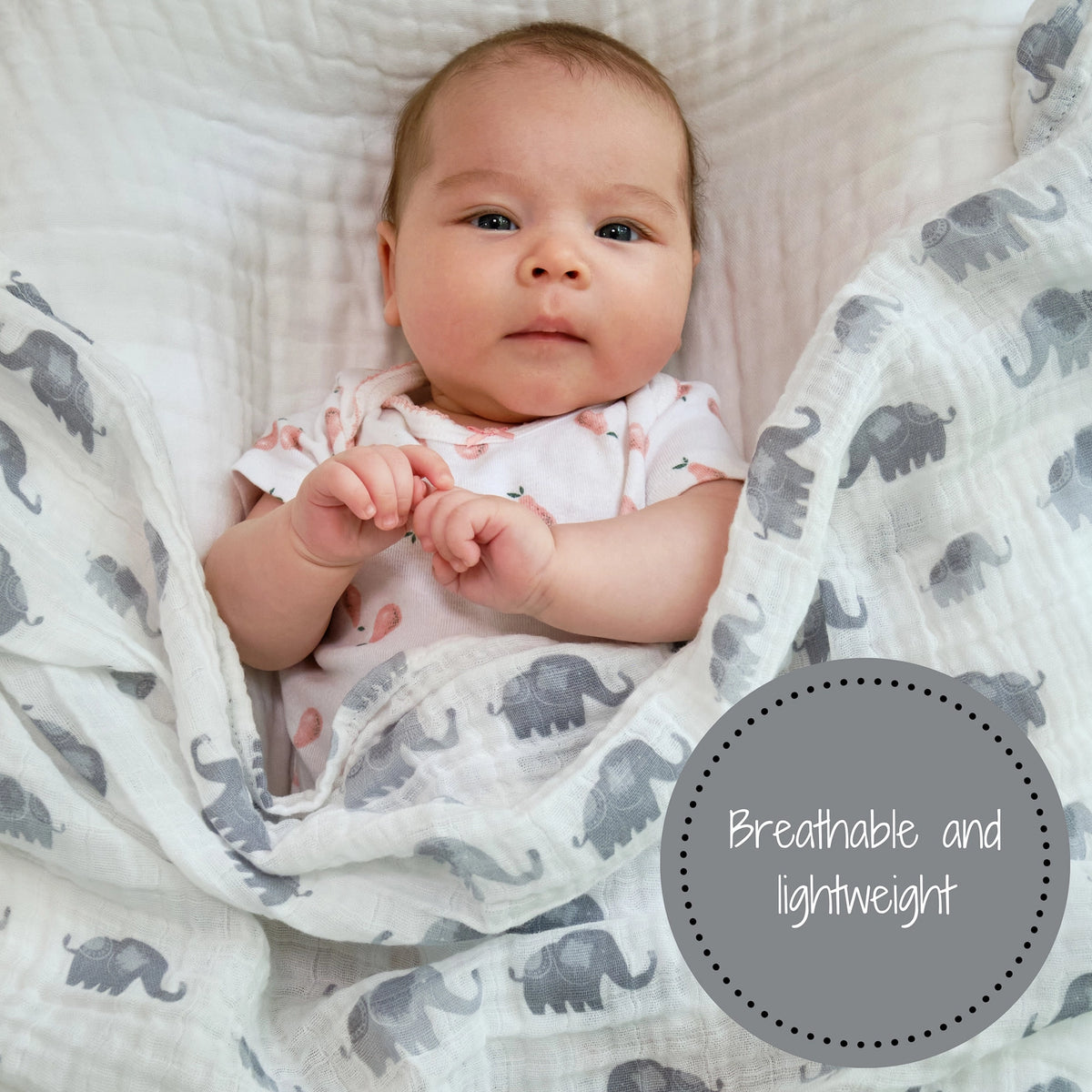 Elephantastic Swaddle Blanket